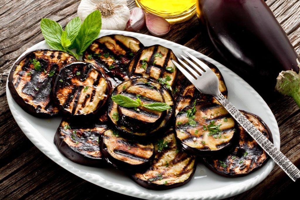 Aubergines grillées