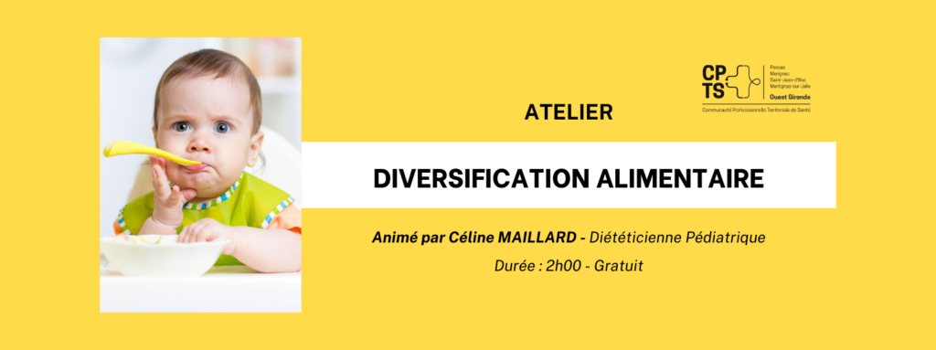 Ateliers gratuits sur la diversification alimentaire à Mérignac
