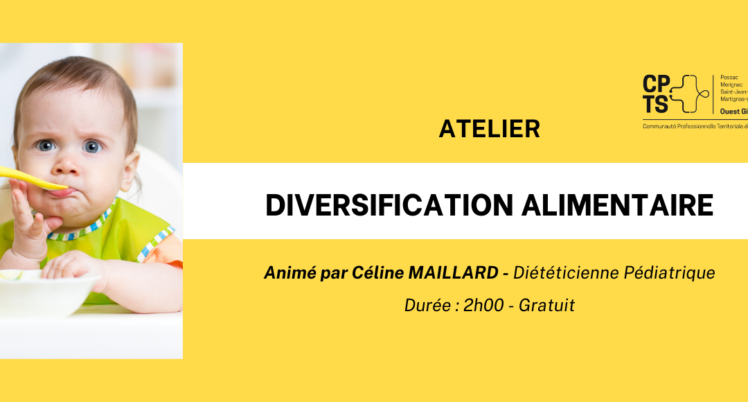 Ateliers gratuits sur la diversification alimentaire à Mérignac