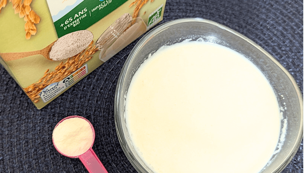 Recettes au lait infantile ou maternel.